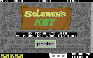 Solomon's Key screenshot 4 for Commodore 64
